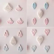Heart Teardrop Polymer Clay Cutter Molds for Making Earrings DIY Pottery Tools