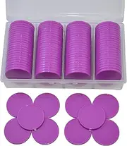 StarMall 100 Pieces Plastic Learning Countes Disks Bingo Chip Counting Discs Markers Tokens with Storage Case for Math Learning, Counting, Poker Chips Game, Bingo Chips Game