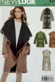 New Look 6474 Misses Jacket Sewing Pattern Size (6-16) Uncut New