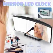 LED Digital Alarm Clock Mains USB/Battery Temperature Display Mirror Large U4P2