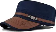 [YeeHeen] Cadet Army Cap for Men Women Twill Military Corps Hat Flat Top Cap