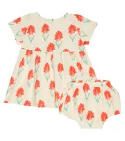 [Bobo Choses] Bobo Choses Baby cotton dress and bloomers set M 6-12 white