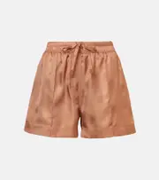 [Tom Ford] Tom Ford Silk twill shorts UK 16 brown