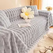 Sofa Blanket Cover 3/2 /4/5 Seater Velvet Sofa Cover Sofa Towel Cover L Shape Versatile Decorative Throw for Sofa Slipcover Protector Anti-Slip Washable,for Winter Adults Dogs (Color : #2, Size :