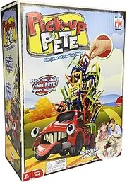 Fotorama Pick-Up Pete The Ultimate Chair Stacking Game! Perfect for Remote Family Home Entertainment, Stack Colorful Chairs on Pete The Motorized Pick-Up Truck