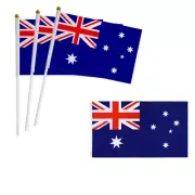 3PCS 21x14cm Australian flag Australia Day Oz & 150x90cm Aussie Flag Heavy Duty