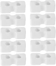 Hohopeti Bed Frame Accessories 10 Pack Crib Board Support Pegs Versatile Crib Connector Quick Install Bed Stabilizer Brackets