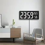 LED 數字掛鐘大顯示屏室內溫濕度 USB 電源電子時鐘,適用於農舍家庭教室辦公室