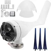 1200W Small Wind Generator, 3 Blades Wind Turbines Kit, Wind Power Parts, Wind Turbines Generator, Marine and Home Charging (12V)