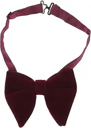 [Yardenfun] Adjustable Velvet Bow Tie Big Suit Bowtie Wedding Party Accessory Fit Sizes Stylish