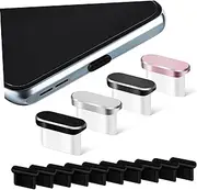 HOODANCOS 14Pcs USB Covers Plugs Compatible with Type C Devices Prevent Dust Lint Accumulation Includes Metallic