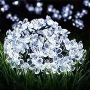 LIGHTOP Flower Fairy Light Battery Operated Indoor String Lights 30LED Cherry Blossom Lights Waterproof Decoration for Camping,Garden Fence,Birthday,Wedding Party,Bedroom （Cool White）