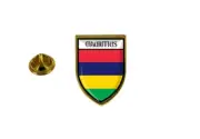 pins pin's flag national badge backpack hat shield world mauritius