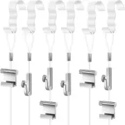 Dunzy 10 Pcs Picture Rail Hanging System Kit Hooks Molding...