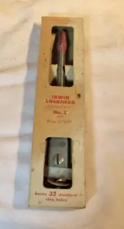 Original NOS Boxed IRWIN LOCKHEAD No 2, 7/8" to 3" Drill Bit