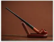 Long Stemmed Pipe Briar Wood Smoking Pipe 3mm Tobacco Pipe Cigarette Holder