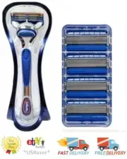 4 Hydro 5 Connect Blades Cartridges Refill Shaver & Gillette Fusion Razor handle