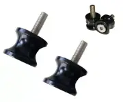 Yamaha Motorcycle swing arm paddock stand bobbins 10mm 1.5mm Black