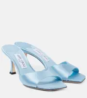 [Jimmy Choo] Jimmy Choo Skye 70 satin mules AU 6 blue