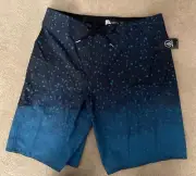 VOLCOM MENS BOARD SHORTS MANIC 2 BLUE 32 X 20 *NWT*