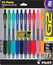 PILOT G2 Limited Edition Harmony Ink Collection Retractable Gel Pens, 0.7mm Fine Point, Assorted Ink, 10-Pack(New Rose Pink & Grape Inks), 10-Pack