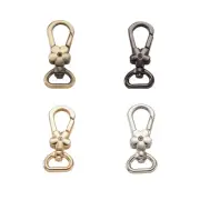 5pcs Alloy Flower Swivel Clasps Swivel Snap Hook Clasps Jewelry Making 46x19.5mm