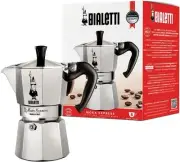 Bialetti Moka Express 6 Cup, 1 EA, silver, 6800, 06800 6 Cups, Silver