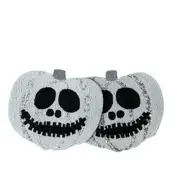 Christian Siriano Beaded HALLOWEEN JACK O LANTERN Placemats 15in Set of 2 NEW