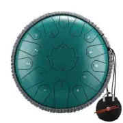 Lingkong Drum Glucophone 13 Inch 15 Notes C Ethereal Steel Tongue Drum
