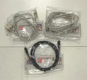 3 x Firewire Cables 6 to 4 Pin / 6 to 6 Pin / 4 to 4 Pin - 2.0m Cables