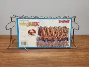 Bayou Classic Nickel-Plated Wing Rack Holds 12 Chicken Wings ~ Brand New