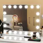Vanity Mirror with Lights, 23"X 18" Large Hollywood Vanity Mirror with 10X Magni