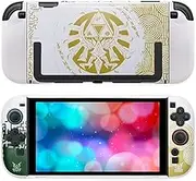 Switch 2 Zelda Case, Hard Protective Case for Nintendo Switch 2 (2025), Accessory Switch 2 for Joycon and Console, Shockproof Scratch-Resistant, White
