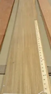 Teak Brazilian Freijo wood veneer 5" x 118" raw no backing 1/42" thickness roll