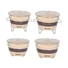 Small Charcoal Grill with Wire Mesh Multipurpose Tabletop BBQ Grill Clay Stove
