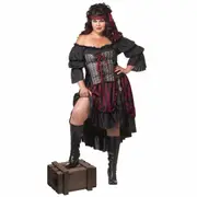 Pirate Wench Pirates of Carribbean Swashbuckler Storybook Womens Costume Plus