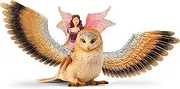 Schleich - Fairy In Flight On Glam-Owl