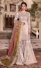 Party Wear Branded Ghurara Three Piece Dress Set Large And XL Sizes Asim Jofa