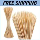 Eco-Friendly Bamboo Roasting Sticks - 200 PCS 36 Inch Semi-Pointed Skewers