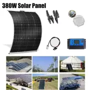 12V 380W Flexible Solar Panel Kit Portable Mono Camping Home Battery Charger