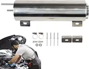 universalL Coolant Overflow Tank - 2L Expansion Catch Can, Radiator Reservoir | Polished Aluminium Expansion Tank Automotive Engine Coolant Recovery Kits Radiator Reservoir Tank