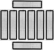 Filters Compatible with Dreame Bot D9 / L10 Pro Robot Vacuum Cleaner Accessories Parts Kits 2 4 6 8 10 Pcs (Color : Washable Filter x 8)