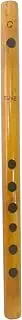 Kunal Art & Crafts Bamboo Bansuri Flute for beginners C Key 7 Holes Fipple Woodwind Clarinet Bamboo quena Flute Indian Musical Instrument Krishna Flute 13 inch