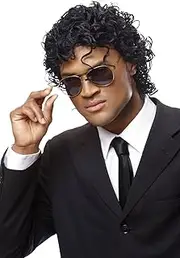 Franco American Novelty Company boys Wet Look Costume Wig, Black, One Size US, Black