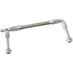 Aeroflow Holley Dual Inlet Rail -6AN Silver Suit 2X Metering Blocks - AF160-06-2S