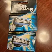 2x Gillette Mach3 Men'S Razors / Blades Refill Cartridges, 4 Pack