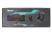Nemesis By Ollee 3-in-1 Delux Gaming Set Keyboard Headset and Mouse