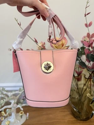 NWT Kate Spade Audrey Mini Bucket Crossbody Bag Donut Pink
