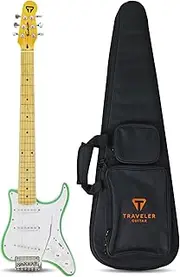 Traveler Guitar Travelcaster Deluxe 6 String Electric Guitar, Surf Green