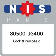 80500-JG400 Nissan Lock & remote c 80500JG400, New Genuine OEM Part